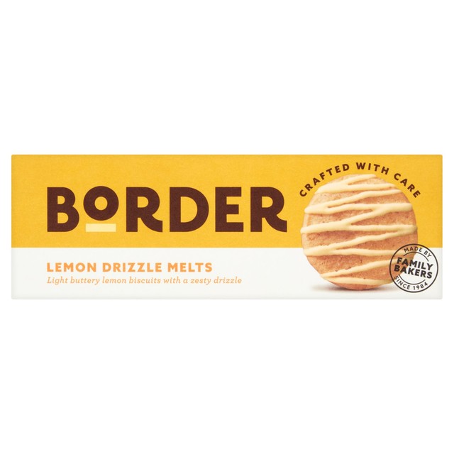 Border Biscuits Lemon Drizzle Melts biscuits 150g - British product