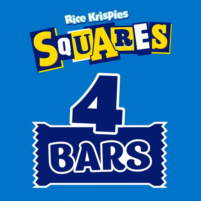 Kellogg's Rice Krispies Squares chocolate caramel cereal bar 4 x 36g, UK version
