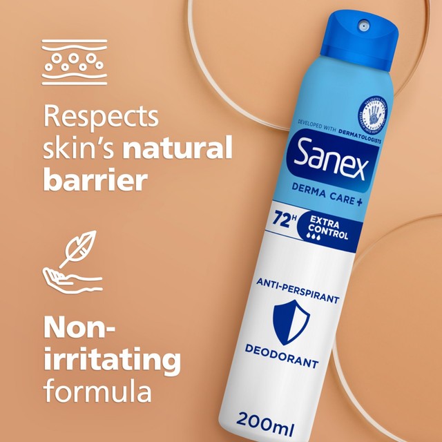 Sanex Derma Care+ Extra Control 72-Hour Antiperspirant Spray Deodorant
