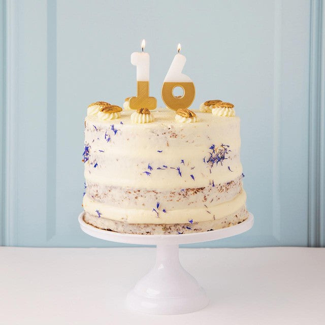 Talking Tables Number 6 Large Gold Candle