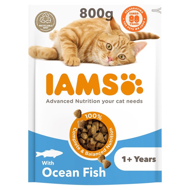 IAMS Ocean Fish cat food 800g, UK version
