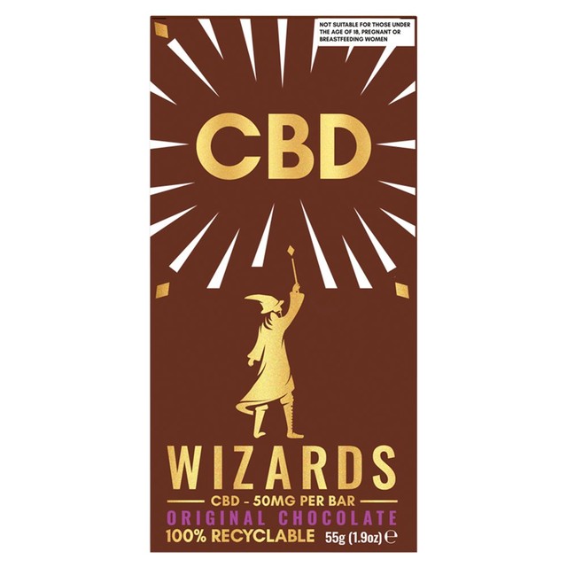 The Wizards Magic CBD Original chocolate bar 55g (British brand)