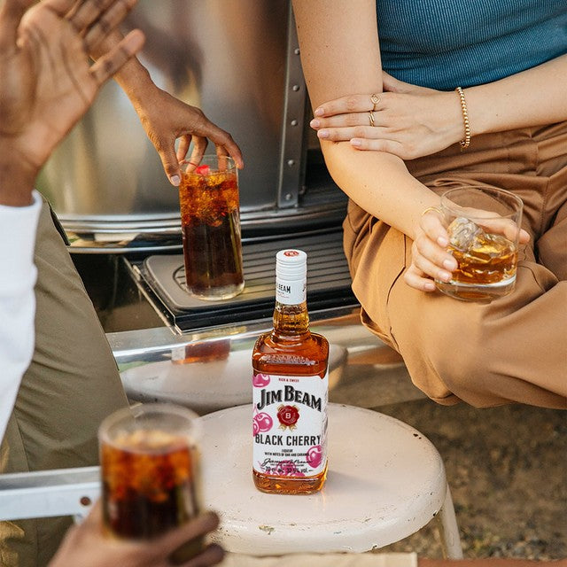 Jim Beam black cherry bourbon whiskey 70cl, UK version