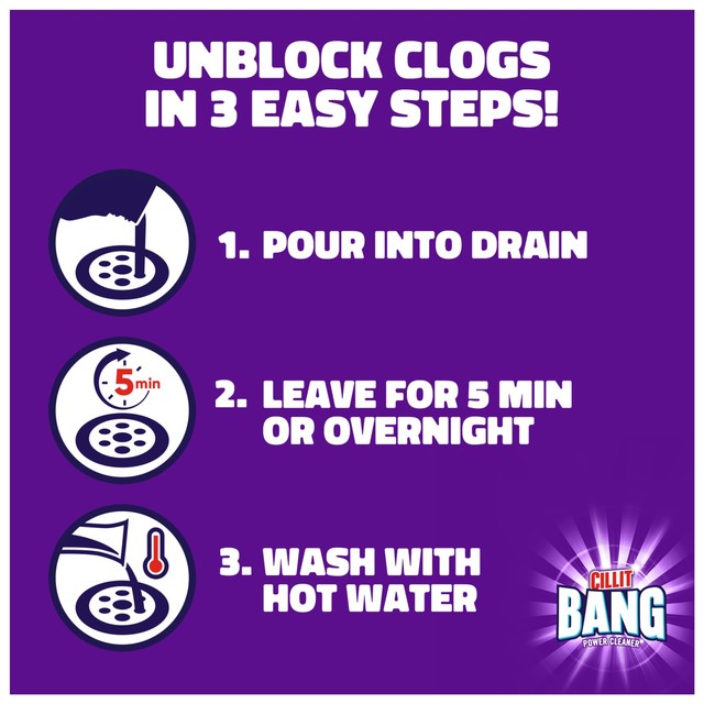 Cillit Bang drain unblocker gel 500ml - British product