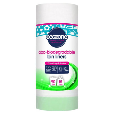 Ecozone Oxo-Biodegradable Bin Liners 90L Household Bin Bags
