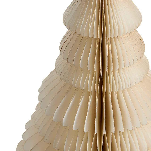 M&S paper Christmas tree decoration cream 1.5ft, imported from the UK