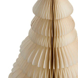 M&S paper Christmas tree decoration cream 1.5ft, imported from the UK
