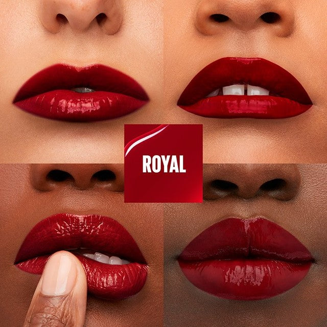 Maybelline SuperStay Vinyl Ink liquid lipstick in Royal, imported from the UK
