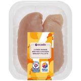 Ocado free range British chicken breast fillets 320g, imported from the UK