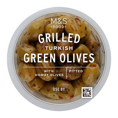M&S Grilled Turkish Pitted Olives with Red Peppers 170g