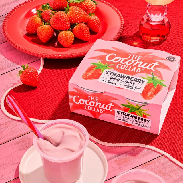 Coconut Collab strawberry coconut yoghurt multipack 4x90g (British brand)