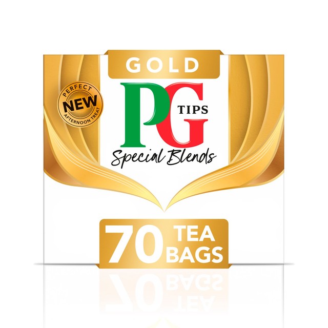 PG Tips Gold Special Blends black tea bags 70 pack, imported from the UK