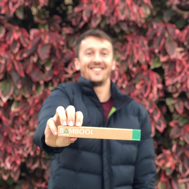 Bamboo Club Green Adult Toothbrush - British product