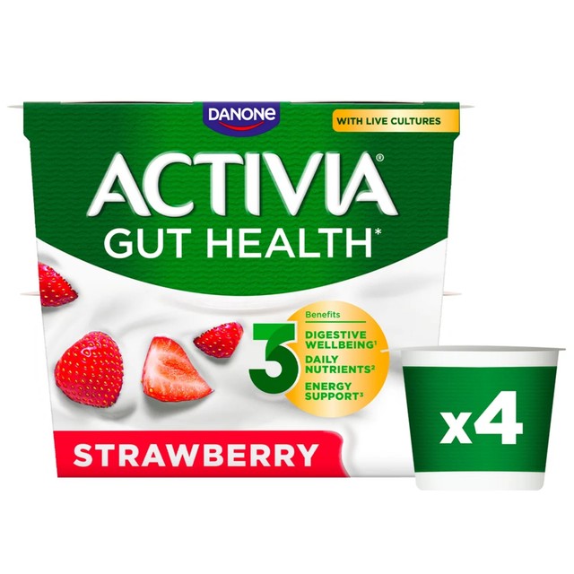 Activia strawberry yogurt multipack 4x115g - British product