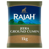 Rajah ground jeera cumin powder 1kg, imported from the UK
