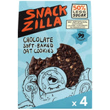 Snackzilla chocolate oat cookies 4 x 30g (British brand)