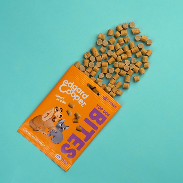 Edgard & Cooper grain-free chicken small bites dog treats 50g - British product