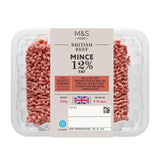 M&S beef mince 12% fat 500g, imported from the UK