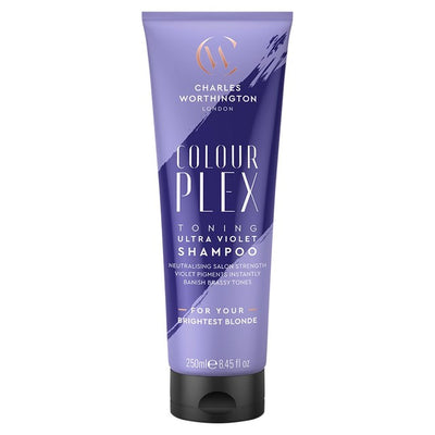 Charles Worthington Colourplex Toning Ultra Violet Shampoo for Blonde Hair 250ml