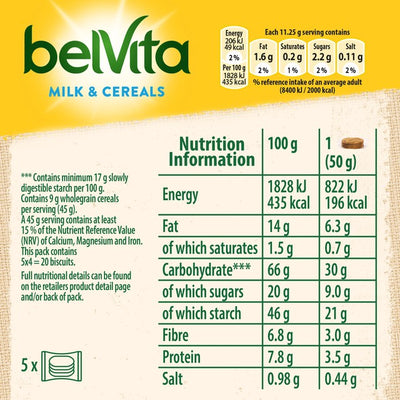 Belvita Melk & Korn Frokostkjeks