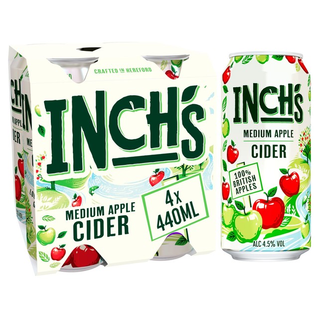 Inch's Apple Cider Cans 4 x 440ml, UK version