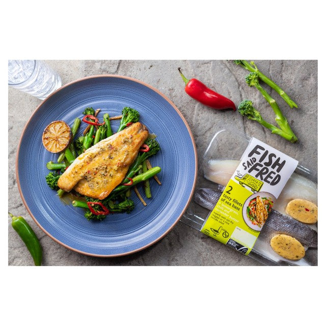 Fish Said Fred sea bass fillets 210g - British product