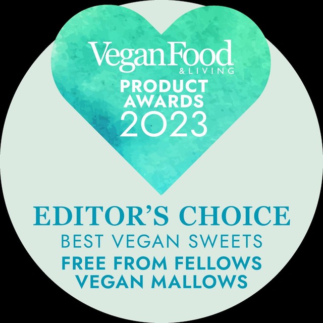 Free From Fellows vegan vanilla pink and white mini marshmallows 105g - British product