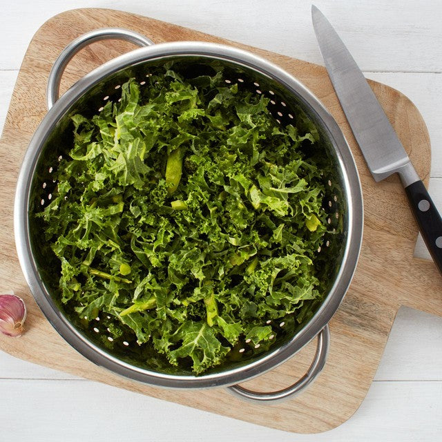 Ocado sliced kale 200g, imported from the UK