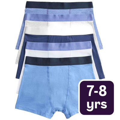 M&S Blue Nautical Trunks Blue Mix Boys' Trunks 7-8 Years