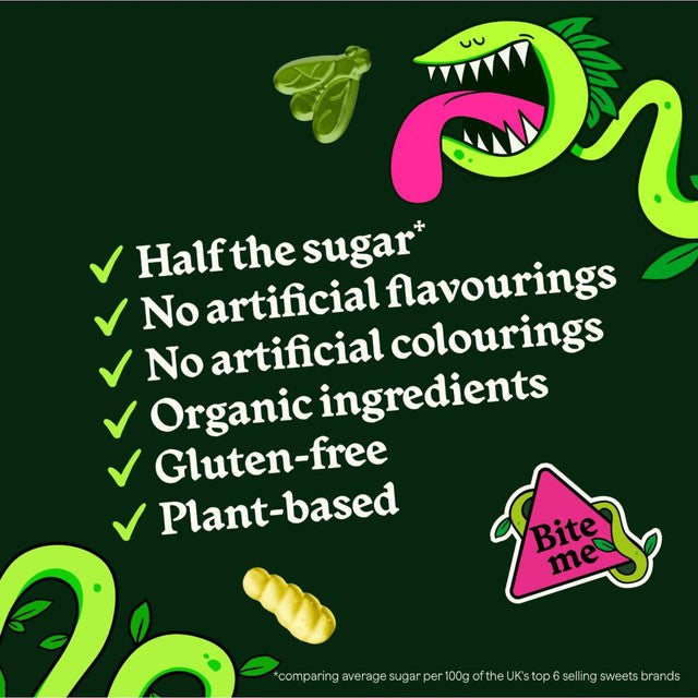 Wild Thingz Zesty Pests organic gummy sweets 130g (British brand)