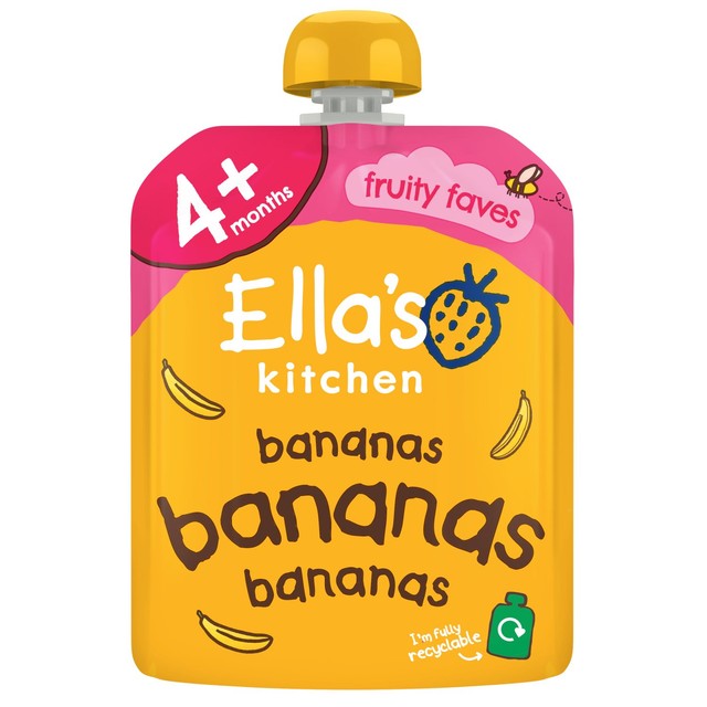 Ella's Kitchen Bananas First Tastes baby food pouch 70g - British product