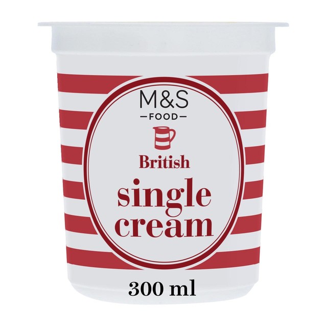M&S single cream 300ml, imported from the UK