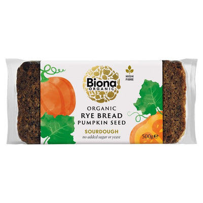 Biona Organic Rye and Pumpkin Seed Bread 500g