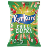 Kurkure Chilli Chatka crisps 100g, UK version