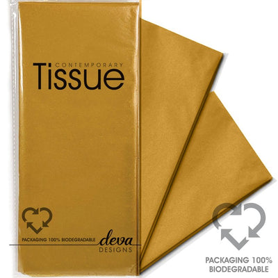 Deva Designs Gold Tissue Paper Sheets 4-Pack