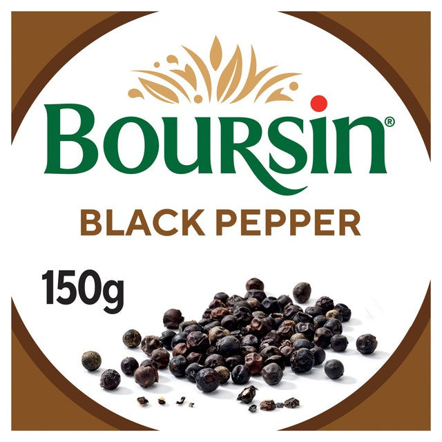 Boursin black pepper soft cheese 150g - British product