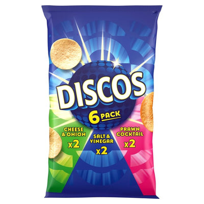Discos Variety Multipack Crisps 6 x 25.5g Sharing Pack