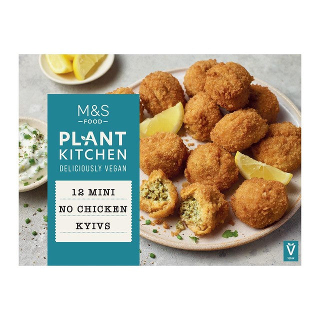M&S mini no chicken Kyivs 360g, imported from the UK