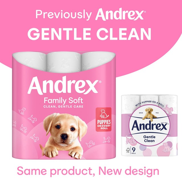 Andrex Family Soft toilet roll 9 rolls - British product