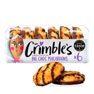 Mrs Crimble's Biscuits sucrés Macarons au chocolat 6 gros sans gluten 195g