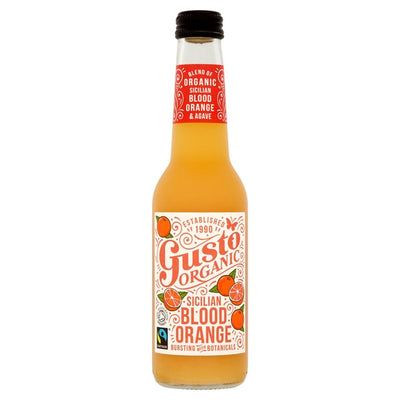 Boisson gazeuse GUSTO BIO citron vert sanguine de Sicile commerce équitable 275ml