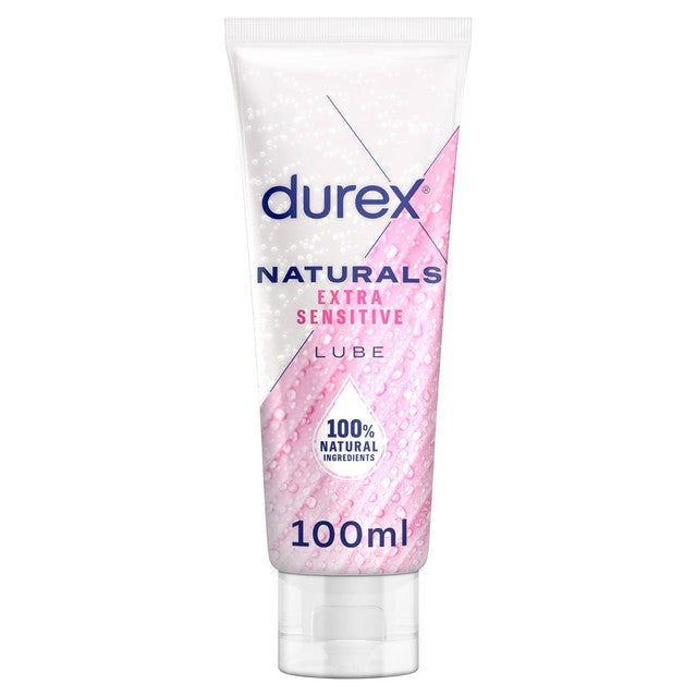 Durex Naturals Extra Sensitive Water-Based Personal Lubricant 100ml - British product