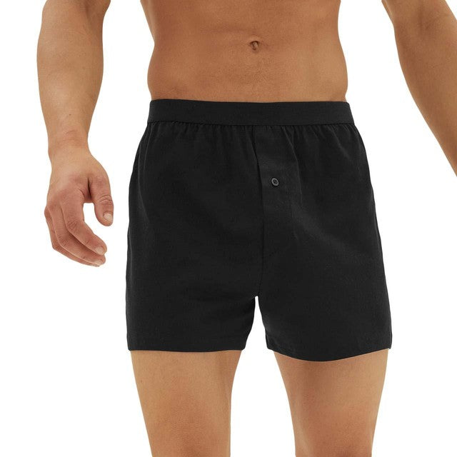 M&S cotton jersey boxers black large, imported from the UK