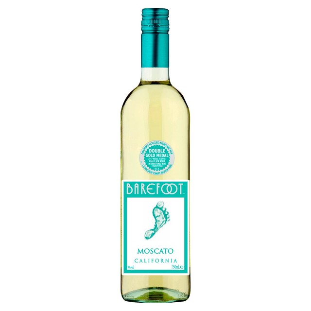Barefoot Moscato white wine 75cl - British product