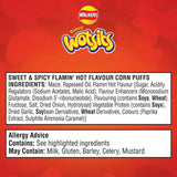Wotsits Sweet & Spicy corn puffs multipack 6x16g (British brand)