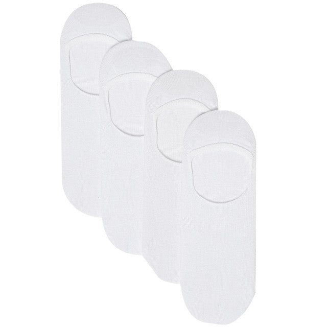 M&S Women's Invisible Trainer Liner Socks White Size 3-5, imported from the UK