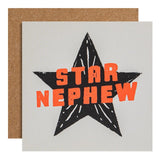 M&S Nephew Star birthday card 15cm x 15cm, imported from the UK