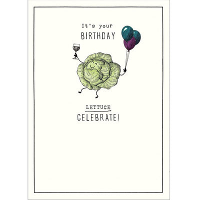 Pigment It's Your Birthday Lettuce Celebrate Birthday Card 130mm x 176mm