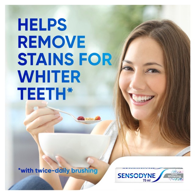 Sensodyne gentle whitening sensitive toothpaste 75ml (British brand)
