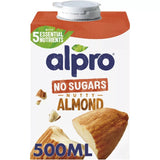 Alpro unsweetened almond milk 500ml - British product